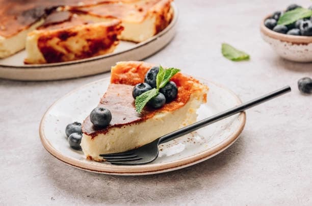 Túrós baszk sajttorta